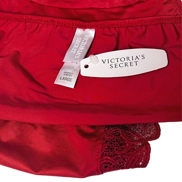 RARE Victoria's Secret Second Skin Satin Lace Double String Bikini Panties NWT - Picture 8 of 12